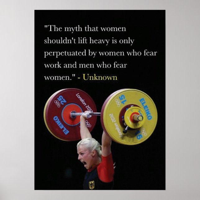 Póster Motivación de entrenamiento (Frente)