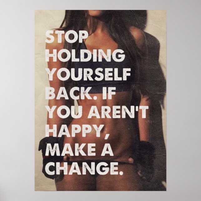 Póster Motivación de entrenamiento (Frente)