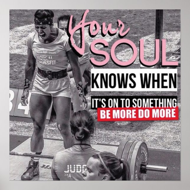 Póster Motivación de entrenamiento (Frente)