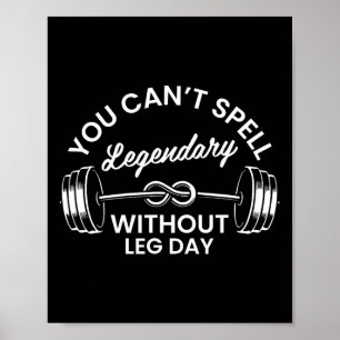 Póster Motivación de entrenamiento de gimnasio para hombr