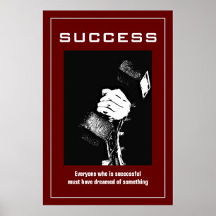 Póster Motivación de formación de Bodybuilding exitoso