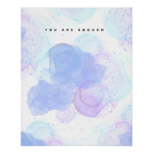 Motivación de la acuarela pastoral "Eres suficient