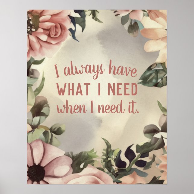 Póster Motivación de la Ley de citas inspiradoras (Frente)