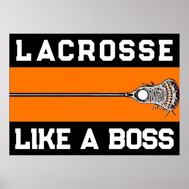 Póster Motivación de Lacrosse (Frente)
