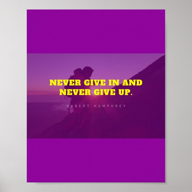 Póster Motivación del atardecer rosa (Frente)