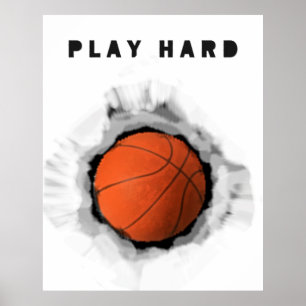 Póster Motivación del baloncesto