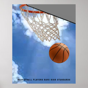 Póster Motivación del baloncesto