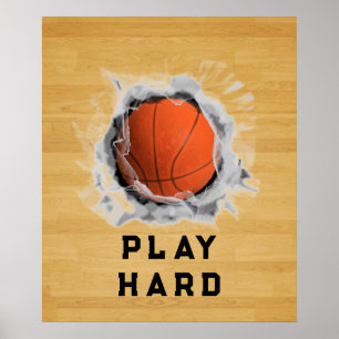Póster Motivación del baloncesto