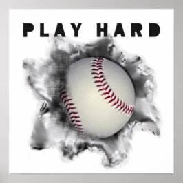 Póster Motivación del béisbol