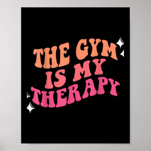 Póster Motivación divertida de entrenamiento de gimnasio