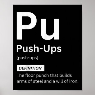 Póster Motivación divertida de Gimnasio de definición de