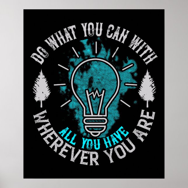 Póster Motivación - Hacer lo que puedas (Frente)