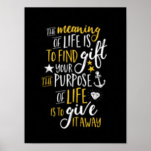 Póster Motivación inspiradora Cita El Significado De La V