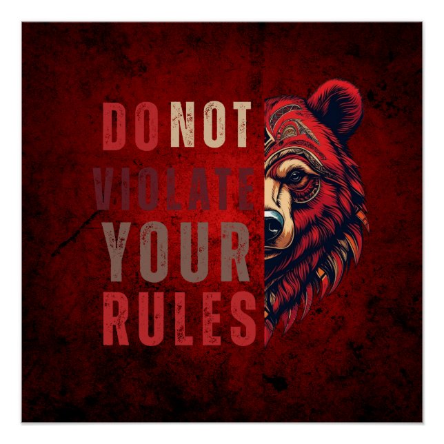 Póster Motivación | Mentalidad de Forex | Osito (Anverso)