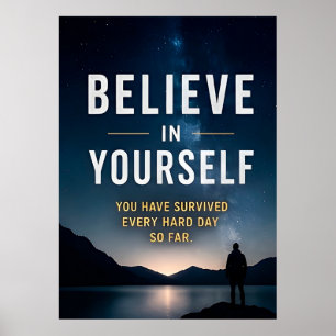 Póster Motivación para Creer en Ti Mismo