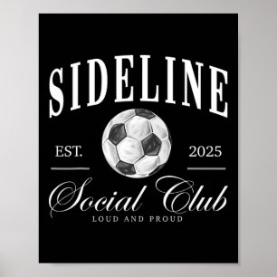 Póster Motivación para mamás de fútbol del club social al
