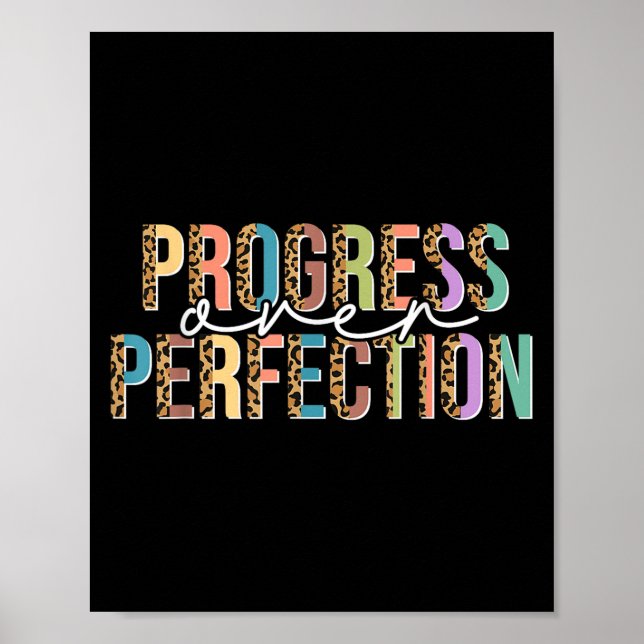 Póster Motivación por el progreso de las profesoras Camis (Frente)