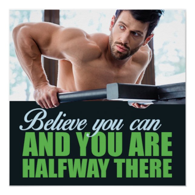 Póster Motivacional Cree Que Puede (Anverso)