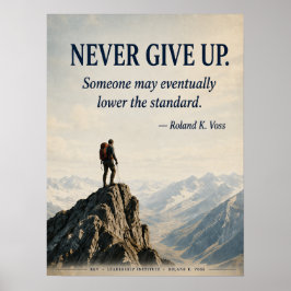 Póster Motivacional Divertido Nunca te Rindas | Ro