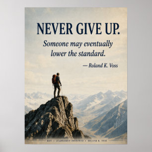 Póster Motivacional Divertido Nunca te Rindas   Ro