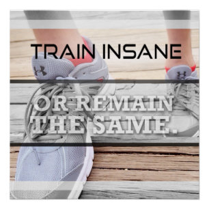Póster Motivacional Entrenar Loco