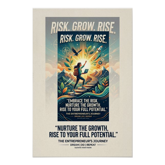 Póster Motivacional Imagina Construye Logra (Anverso)