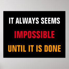 Póster Motivacional Siempre Parece Imprimir Citas