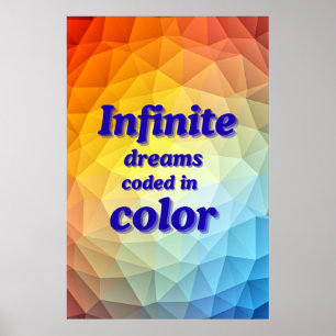 Póster Motivacional Sueños Arte de Pared Decoració