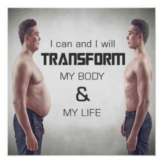 Póster Motivacional Transformar Mi Cuerpo