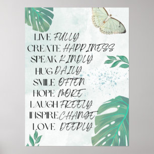 Póster Motivacional Zen Affirmation Wall Art