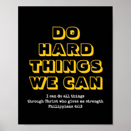 Póster Motivador | HACER COSAS DURAS QUE PODAMOS | Cristi