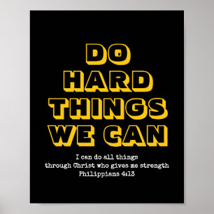 Póster Motivador   HACER COSAS DURAS QUE PODAMOS   Cristi