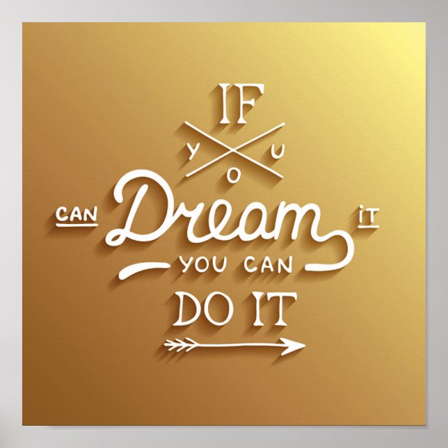 Póster Motivar inspirar el sueño (Frente)