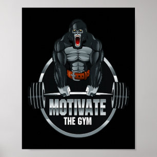 Póster Motivar La Construcción Del Cuerpo De La Bestia Go
