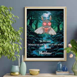 Póster Motivation Mothman Cryptid