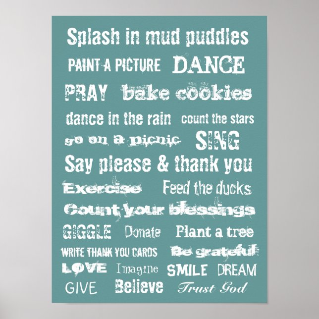 Póster MOTIVATION TRUST DIOS MURO colgando de la pared (Frente)