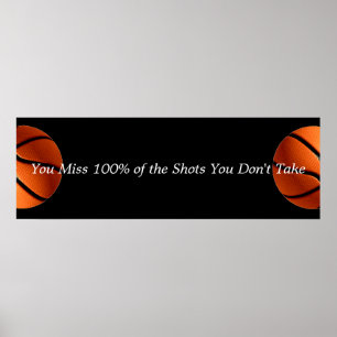Póster Motivational Basketball Quote