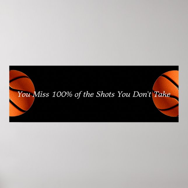 Póster Motivational Basketball Quote (Frente)