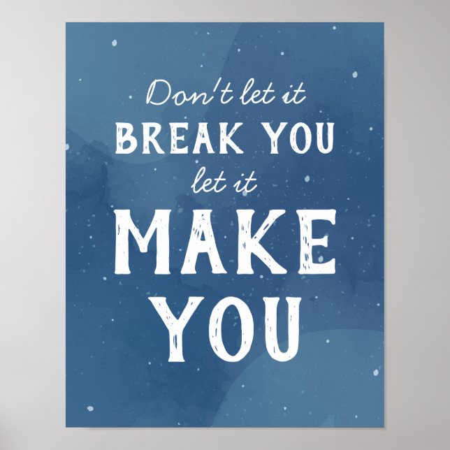 Póster Motivational Inspirational Quote Art (Frente)