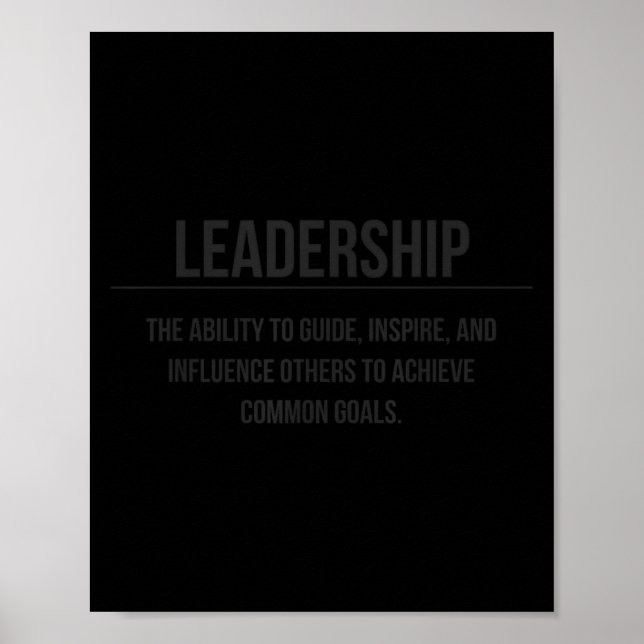 Póster Motivational Leadership Entrepreneur Slogan Quote  (Frente)