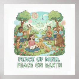 Póster Motivational Peace of Mind, Peace on Earth Design