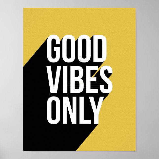Póster Motivational quote long shadow (Frente)
