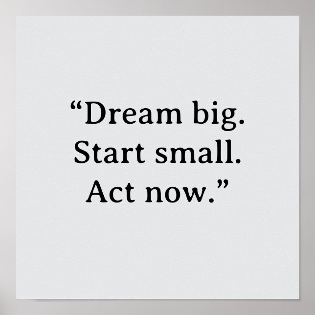 PÓSTER MOTIVATIONAL QUOTE POSTER (Frente)