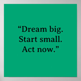 PÓSTER MOTIVATIONAL QUOTE POSTER