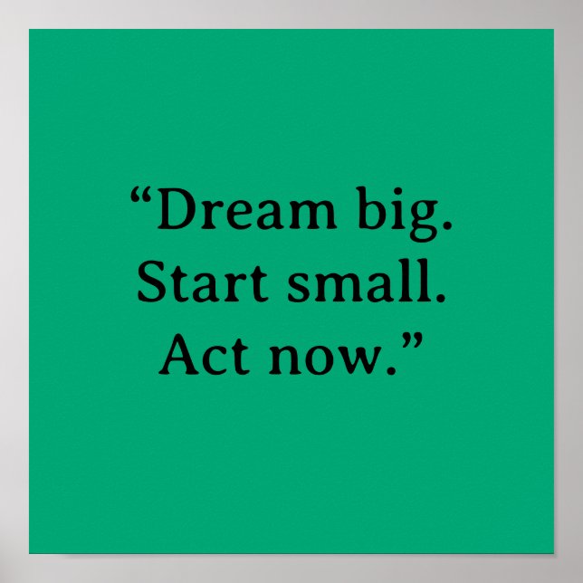 PÓSTER MOTIVATIONAL QUOTE POSTER