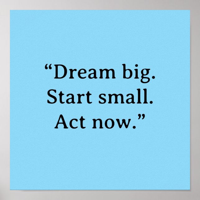 PÓSTER MOTIVATIONAL QUOTE POSTER