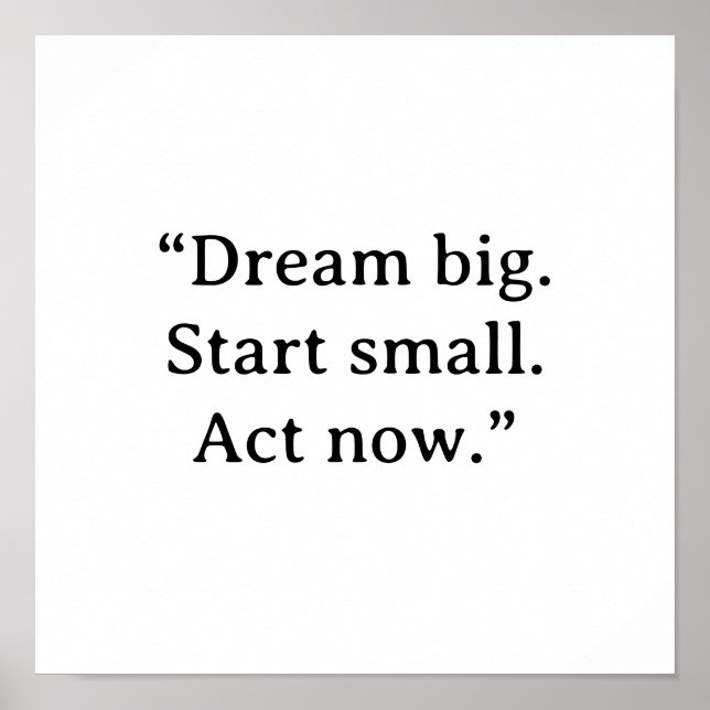 PÓSTER MOTIVATIONAL QUOTE POSTER (Frente)