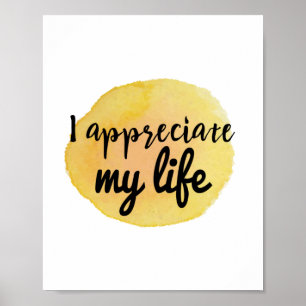 Póster motivational quotes for life appreciation