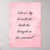Motivational woman quote. Queen, strong,powerful.
