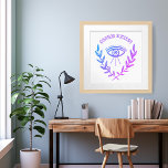 Póster MOTIVO DE ÉXITO DE LA ENVISIÓN Inspirador Ojo Boho<br><div class="desc">Espero que le guste este personalizado hecho arte. Mantenga el texto tal como está o agregue su propio texto al personalizar haciendo clic en "personalizar" arriba. También puede cambiar el texto, la fuente, los colores y el color de fondo. Puede comprar un poster simple o una versión totalmente enmarcada y...</div>